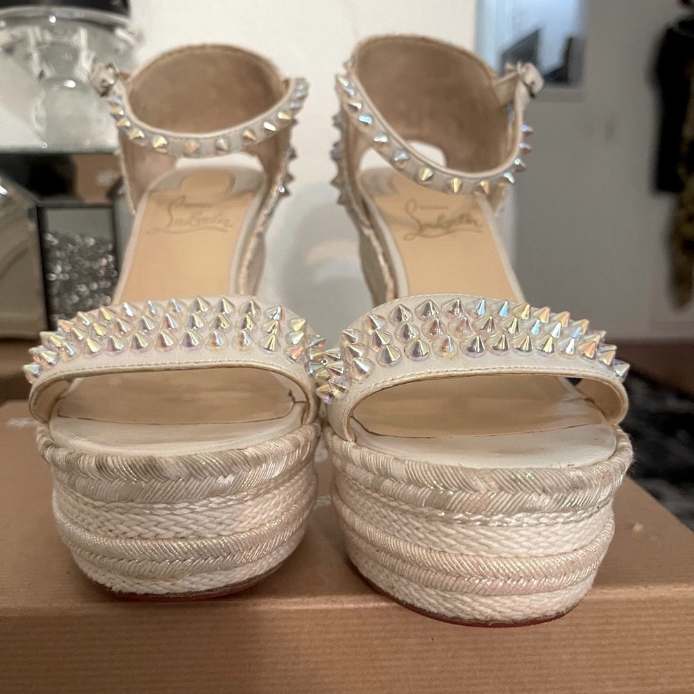 Christian Louboutin iridescent wedges - Picture 4 of 6